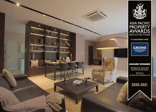 Living Room View of Sample Flats View at 24K Opula Pimple Nilakh 